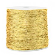 Hilo macramé metálico 0.5mm - Seda de maíz dorado